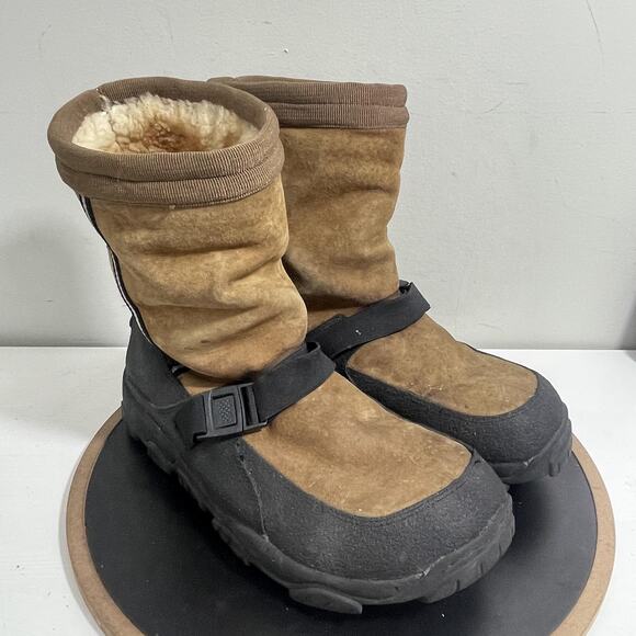 Cabelas Alaskan Guide Brown Shearling Boots Mens 13M Brow Winter Snow Outdoor‎ - Picture 2 of 11